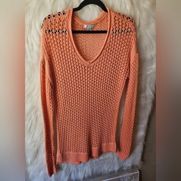 Hampshire Studio Vintage Extra Long Crochet Sweater - Picture 2 of 6